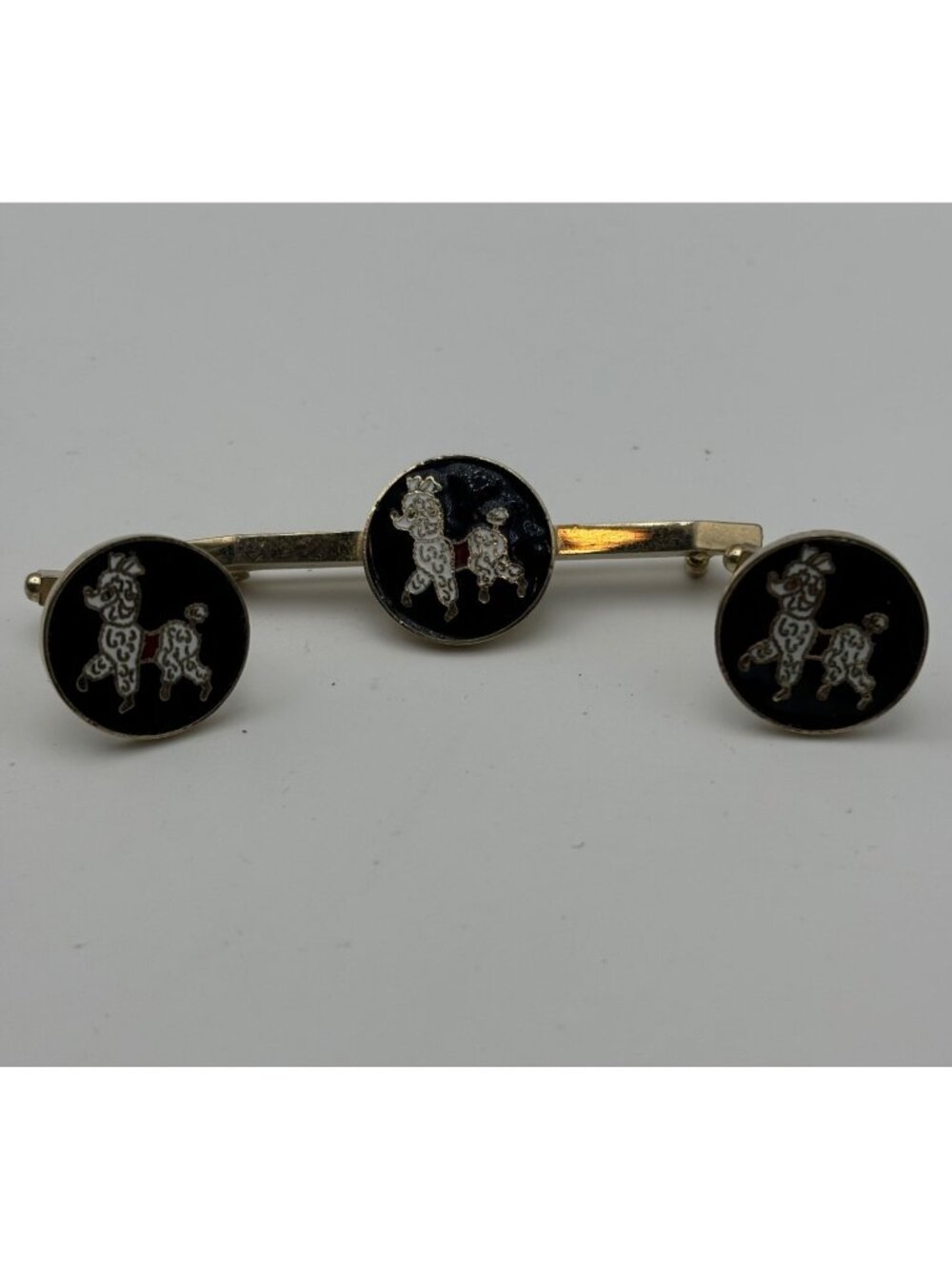 50s Enamel Poodle Cuff Links, Pin On Style Tie Bar Creation House